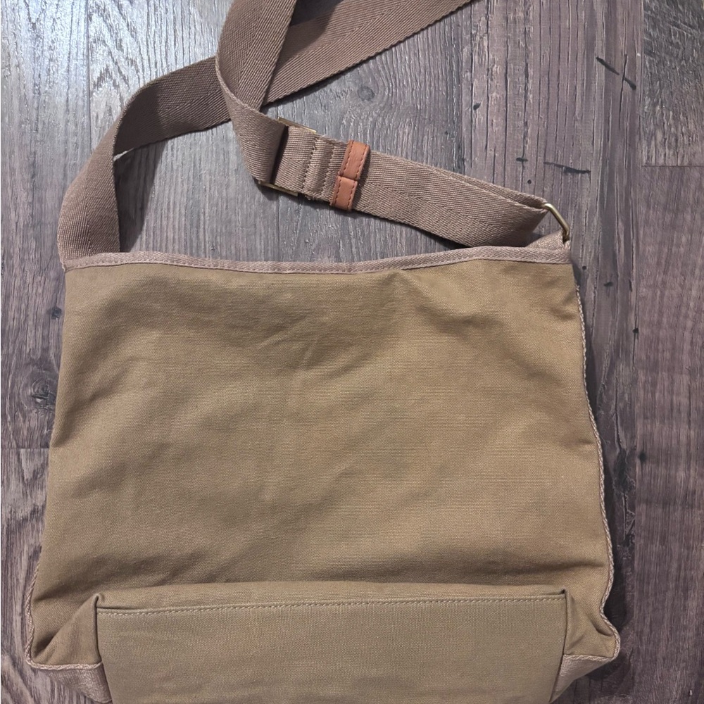 Margot Tan Canvas messenger bag - Picture 7 of 10